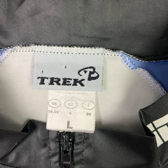 Vintage TREK Team Cycling Jacket Jersey Men's Large Lightweight Windbreaker Volk - Picture 6 of 11